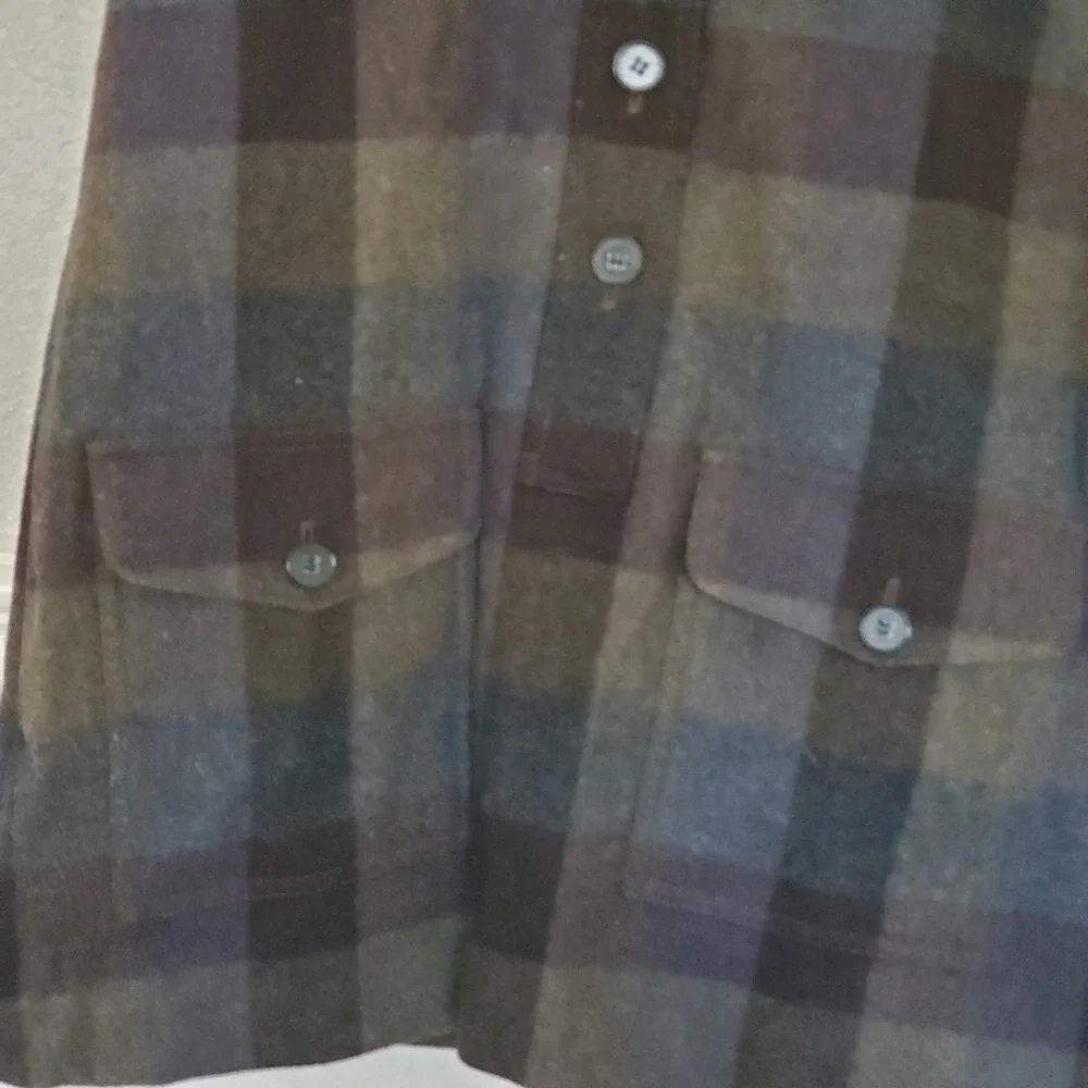 Theory Kellsie Plaid Wool Vest Shawl Collar Brown Blue Grey 91171606 Womens 6 - Picture 3 of 14
